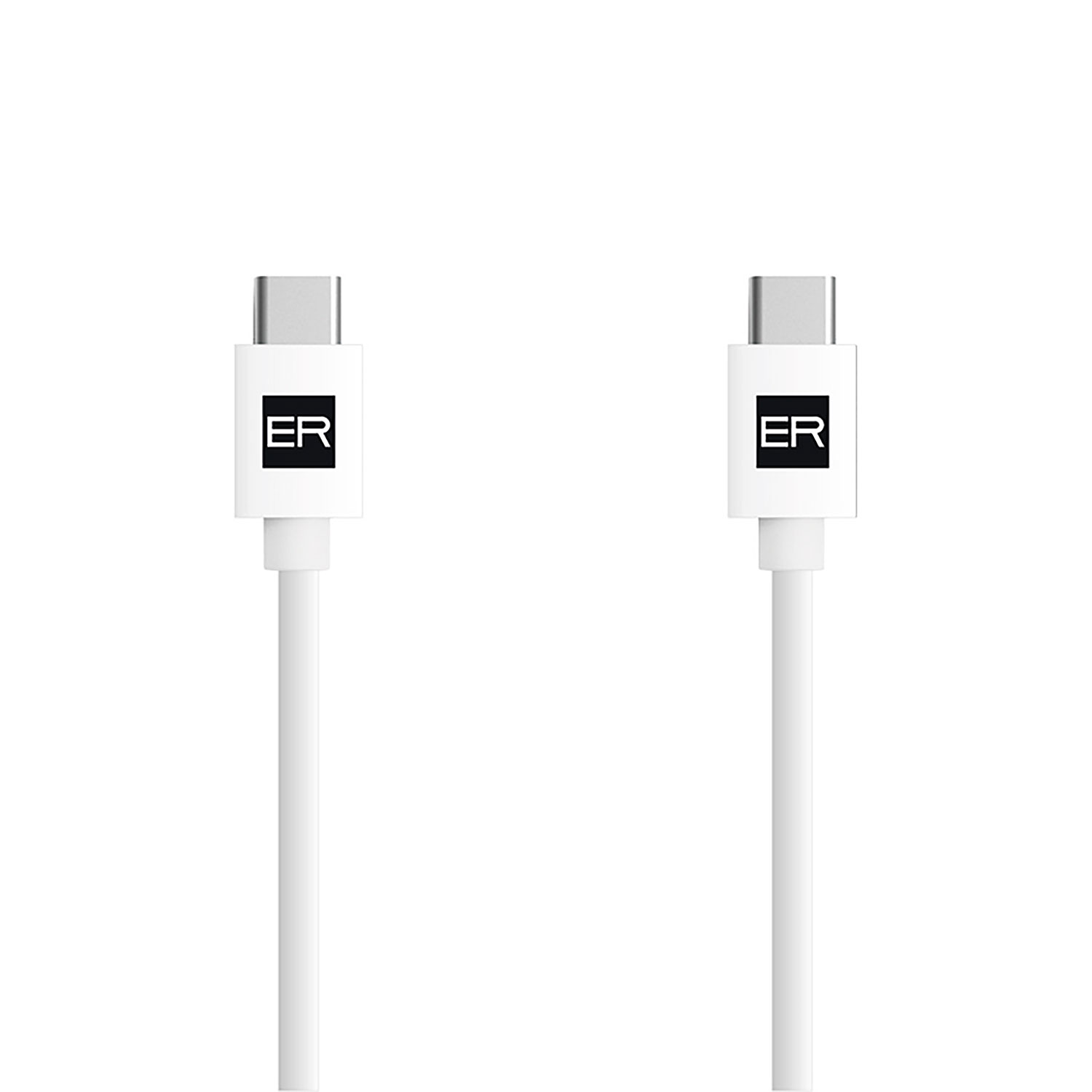 ER POWER USB-C/USB-C 3A (60W) kabel - 2 m – bílý