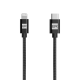  ER POWER – USB-C/Lightning kabel 1,2 m - černý