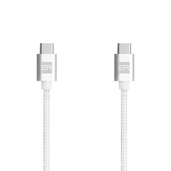 ER POWER USB-C/USB-C 5A (100W) kabel - 1,2 m b&#237;l&#253;