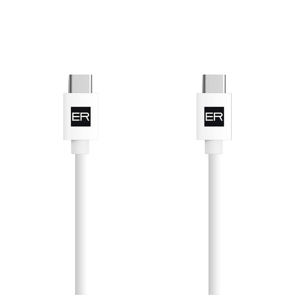 ER POWER USB-C/USB-C 3A (60W) kabel - 2 m – b&#237;l&#253;
