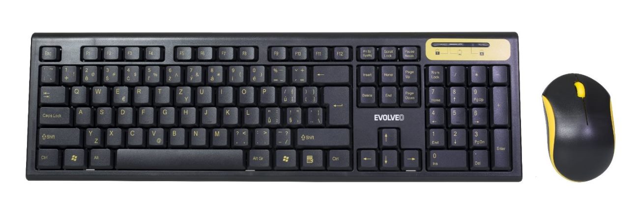 EVOLVEO WK-160, set bezdr. klávesnice a myši