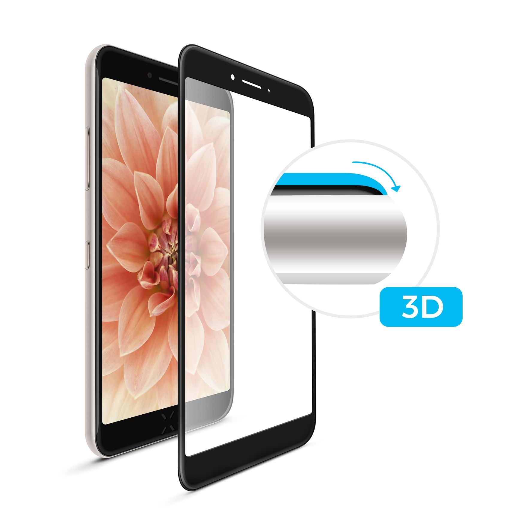 Ochranné tvrzené sklo FIXED 3D Full-Cover pro Apple iPhone X/XS/11 Pro, s lepením přes celý displej,