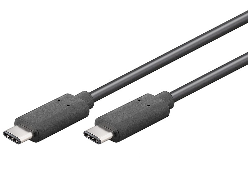 PremiumCord USB-C/male - USB-C/male, černý, 0,5m