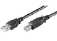  PremiumCord Kabel USB 2.0, A-B, 5m, černá