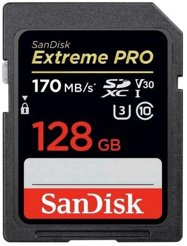 SanDisk Extreme Pro SDXC 128GB 170MB/s V30 UHS-I