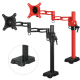  ARCTIC Z1 red - single monitor arm with USB Hub in