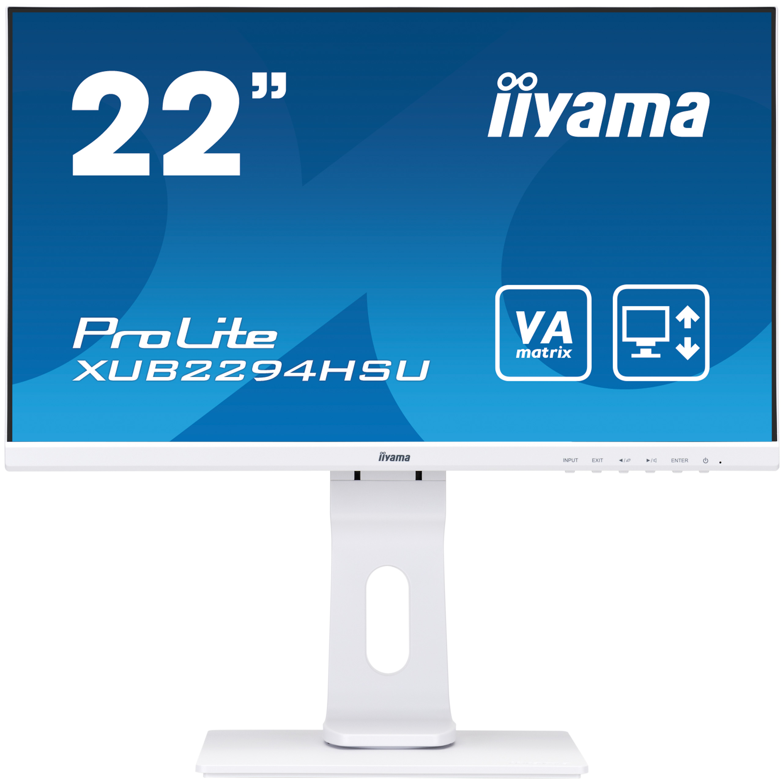 iiyama ProLite/XUB2294HSU-W1/21,5"/VA/FHD/75Hz/4ms/White/3R