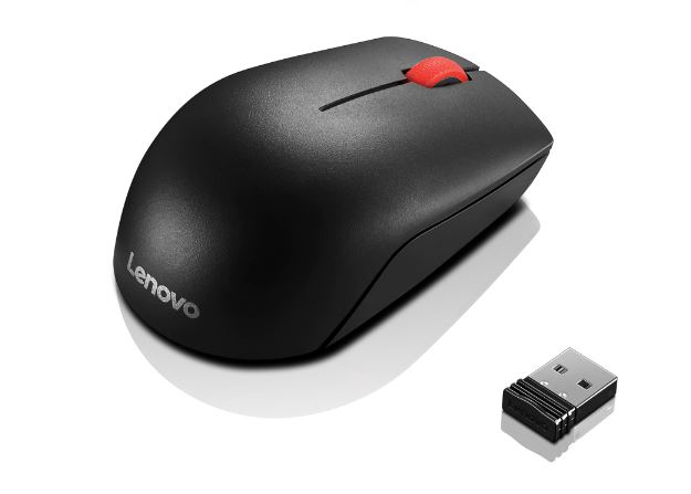 Lenovo Essential/Cestovní/Optická/Bezdrátová USB/Černá