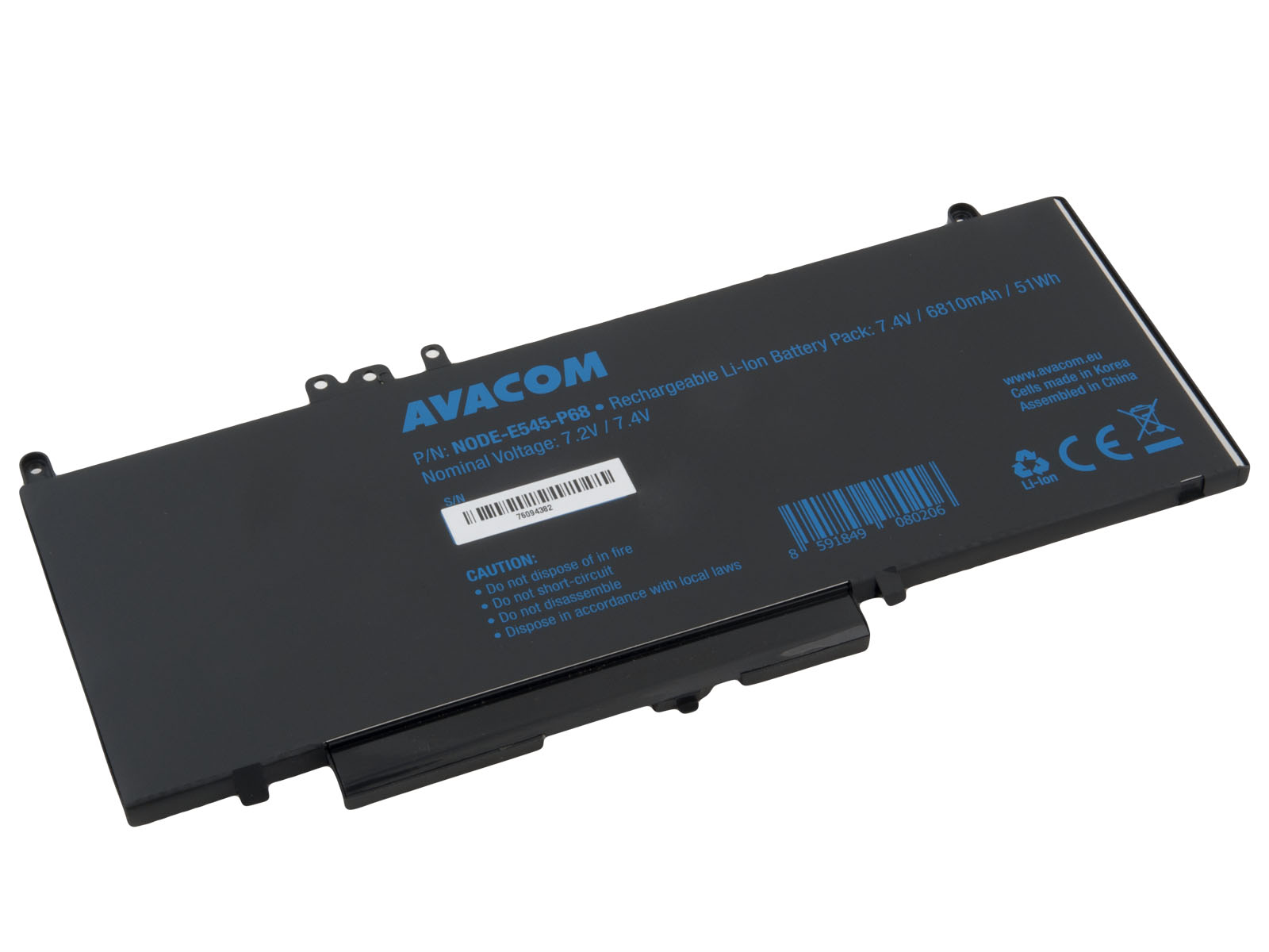 Baterie AVACOM pro Dell Latitude E5450 Li-Pol 7,4V 6810mAh 51Wh