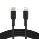  BELKIN kabel oplétaný USB-C - Lightning, 1m, černý