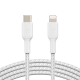  BELKIN kabel oplétaný USB-C - Lightning, 2m, bílý