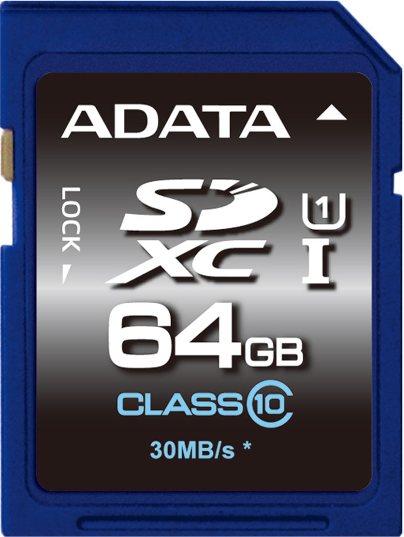 ADATA/SDXC/64GB/50MBps/UHS-I U1 / Class 10