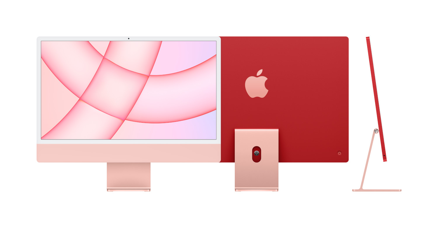 iMac 24" 4.5K Apple M1 8-core CPU 8-core GPU 8GB 256GB Pink