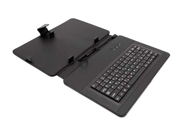 Levně AIREN AiTab Leather Case 4 with USB Keyboard 10" BLACK (CZ/SK/DE/UK/US.. layout) (ROZBALENO)