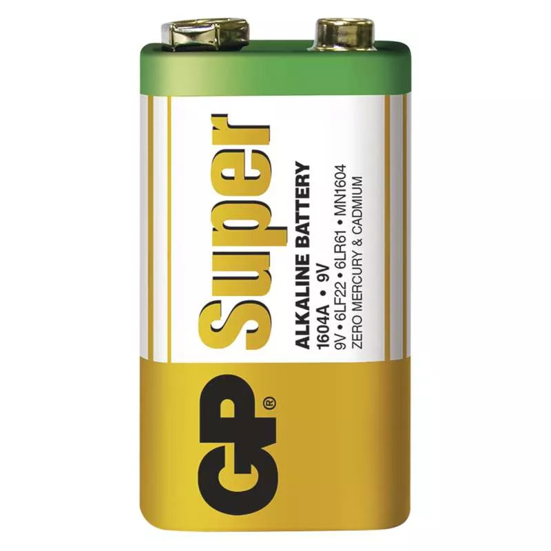 GP alkalická baterie SUPER 9V (6LF22) 1BL