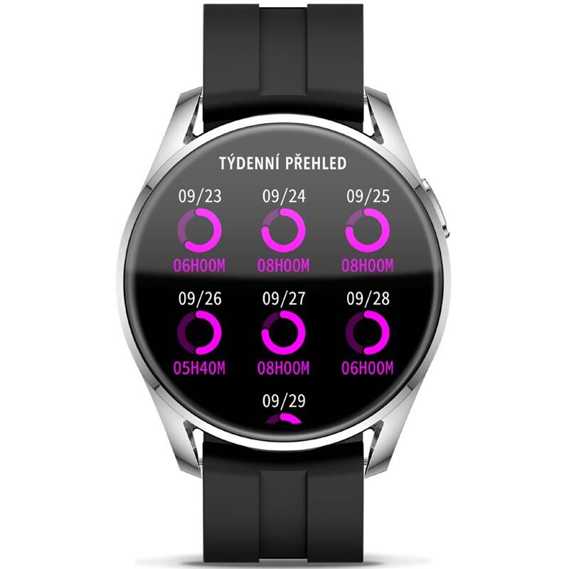 Chytré hodinky Aligator Watch Pro X(Y32), stříbrné