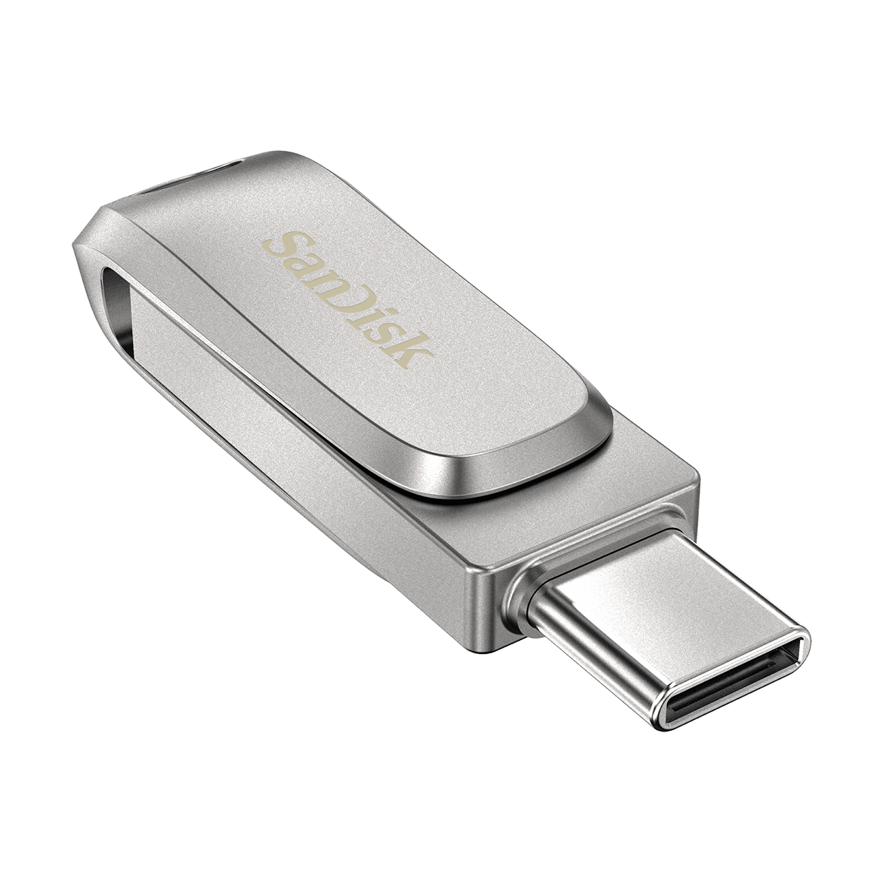SanDisk Ultra Dual Drive Luxe/64GB/150MBps/USB 3.1/USB-A + USB-C/Stříbrná