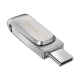  SanDisk Ultra Dual Drive Luxe/128GB/150MBps/USB 3.1/USB-A + USB-C/Stříbrná