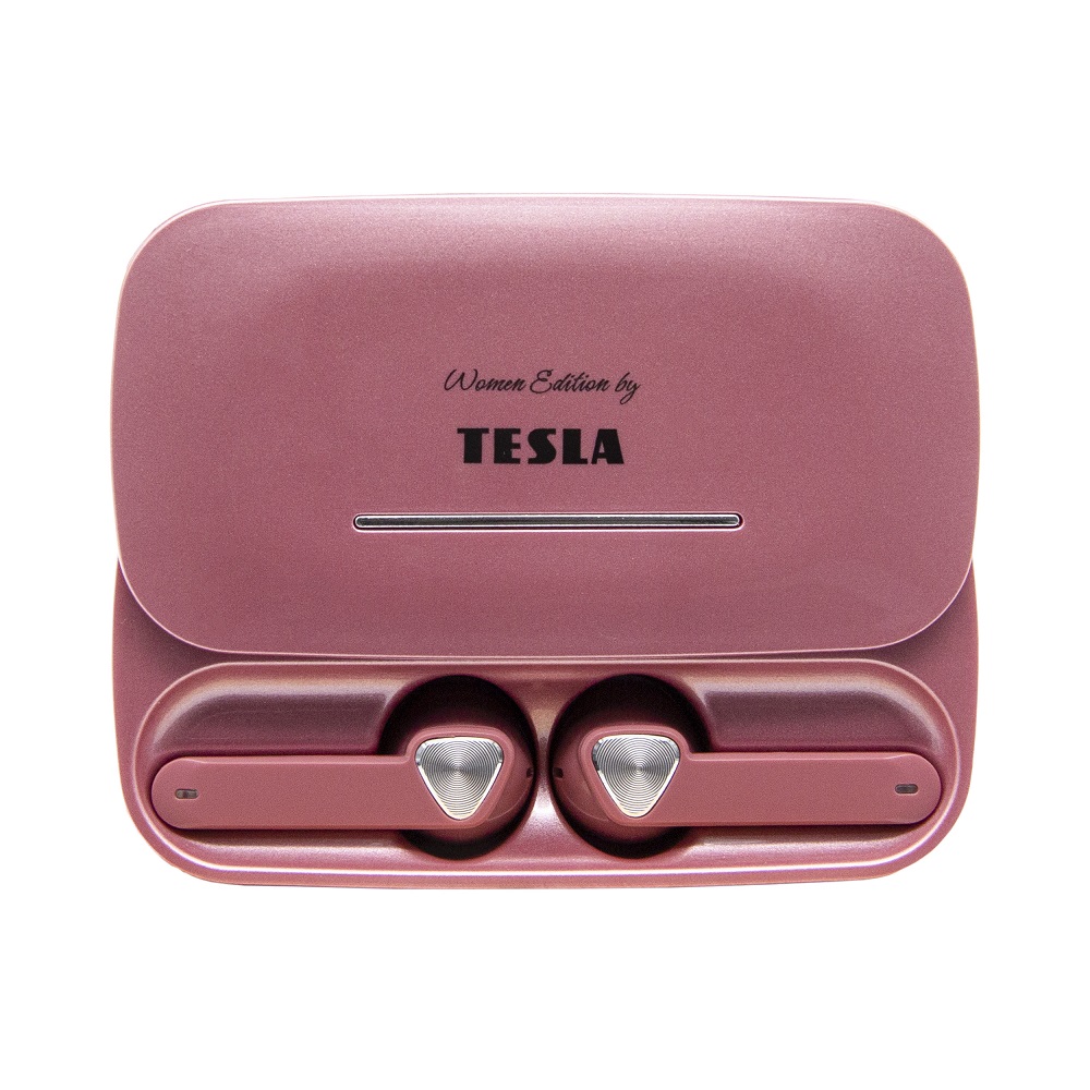 TESLA Sound EB20 bezdrátová  BT sluchátka Pe. Pink