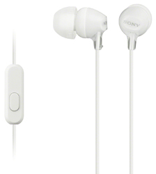 Sluchátka SONY sluchátka MDR-EX15AP, handsfree, bílé