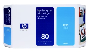 HP no 80 - modrá ink. kazeta velká, C4846A