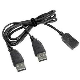  Kabel USB A-A 1m 2.0 prodluž, Duální, napájení