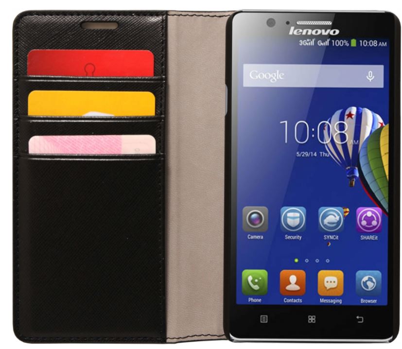 Pouzdro pro Lenovo Smartphone A536 Flip Case Black