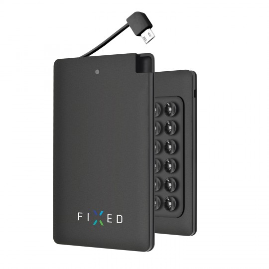 Extratenká powerbanka FIXED Powerbank 4000 v kompaktní velikosti, černá