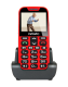  EVOLVEO EasyPhone XD, mobilní telefon pro seniory s nabíjecím stojánkem (červená barva)