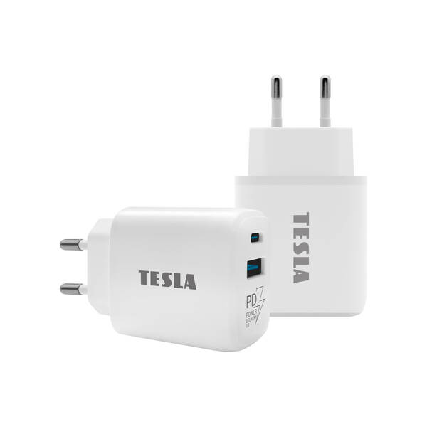 TESLA Power Charger T220 25W PD 3.0/PPS (b&#237;l&#225;)