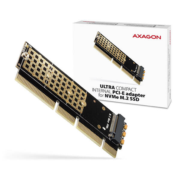 AXAGON PCEM2-1U, PCIe x16/x8/x4 - M.2 NVMe M-key slot adapt&#233;r, 1U