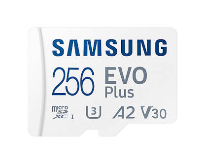 Samsung EVO Plus/micro SDXC/256GB/130MBps/UHS-I U3 / Class 10/+ Adapt&#233;r