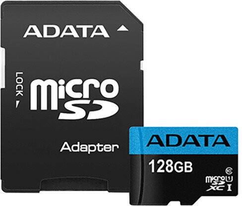 Adata/micro SDXC/128GB/100MBps/UHS-I U1 / Class 10/+ Adapt&#233;r