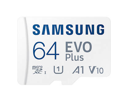 Samsung EVO Plus/micro SDXC/64GB/130MBps/UHS-I U1 / Class 10/+ Adapt&#233;r