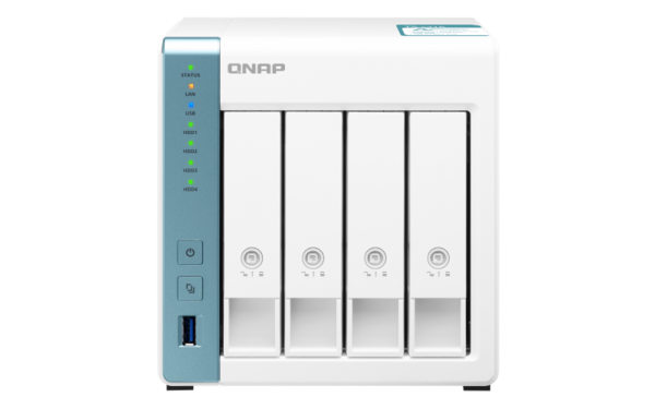QNAP TS-431K (4core 1,7GHz / 1GB RAM DD3 / 4x SATA / 2x GbE / 3x USB 3.2 Gen1 / Sn&#237;mky - Snapshots)
