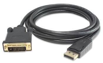 PremiumCord DisplayPort na DVI kabel 2m, st&#237;n. M/M