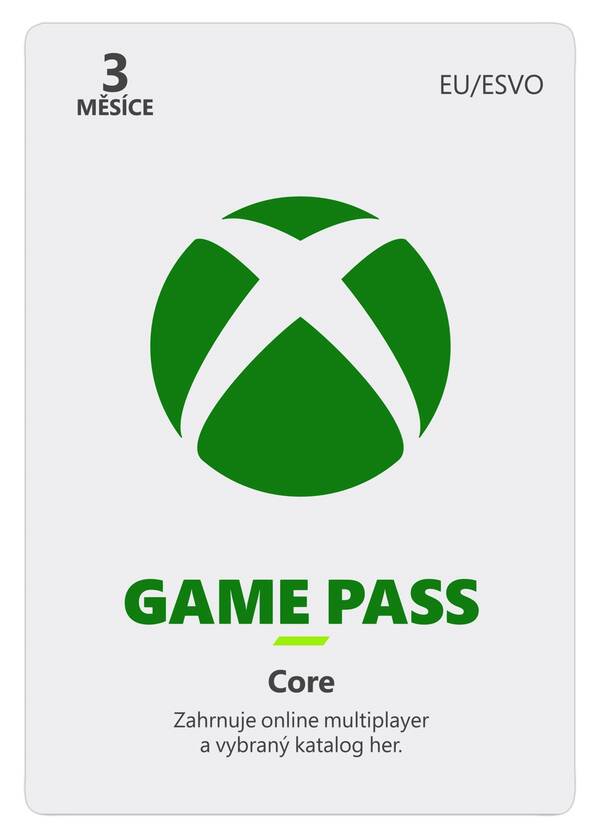 ESD XBOX - Game Pass Core - předplatn&#233; na 3 měs&#237;ce (EuroZone)