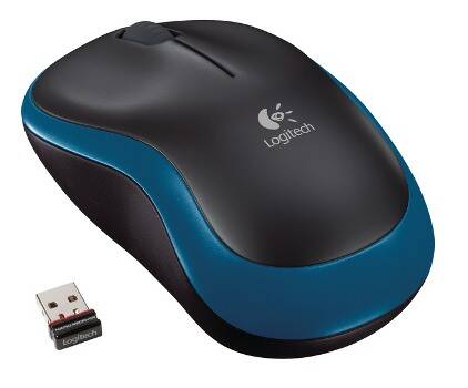 myš Logitech Wireless Mouse M185 nano, modr&#225;