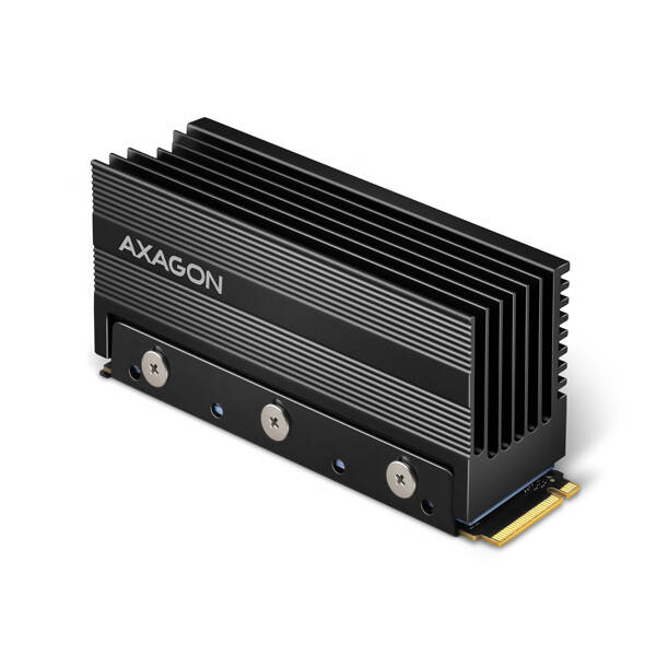 AXAGON CLR-M2XL, hlin&#237;kov&#253; pasivn&#237; chladič pro jedno i oboustrann&#253; M.2 SSD disk, v&#253;ška 36 mm
