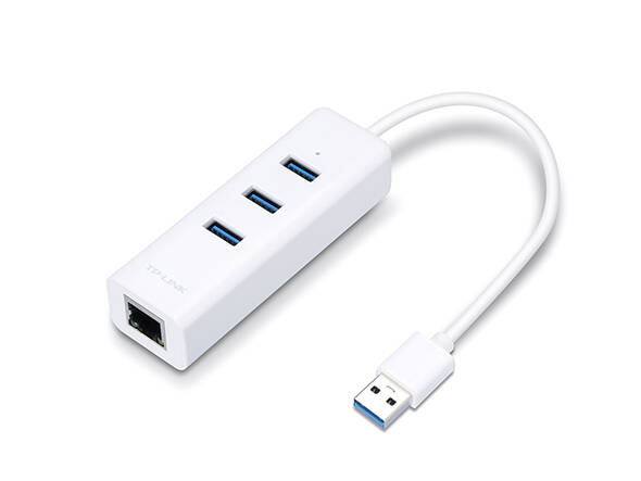 TP-Link UE330 USB 3.0 3-portov&#253; USB hub &amp; gigabitov&#253; ethernet adapt&#233;r