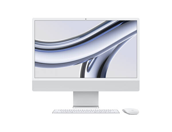 iMac 24&#39;&#39; 4.5K displej, Apple M3 8 Core CPU, 10 Core GPU, 8GB, 256GB SSD, CZ - stř&#237;brn&#253;