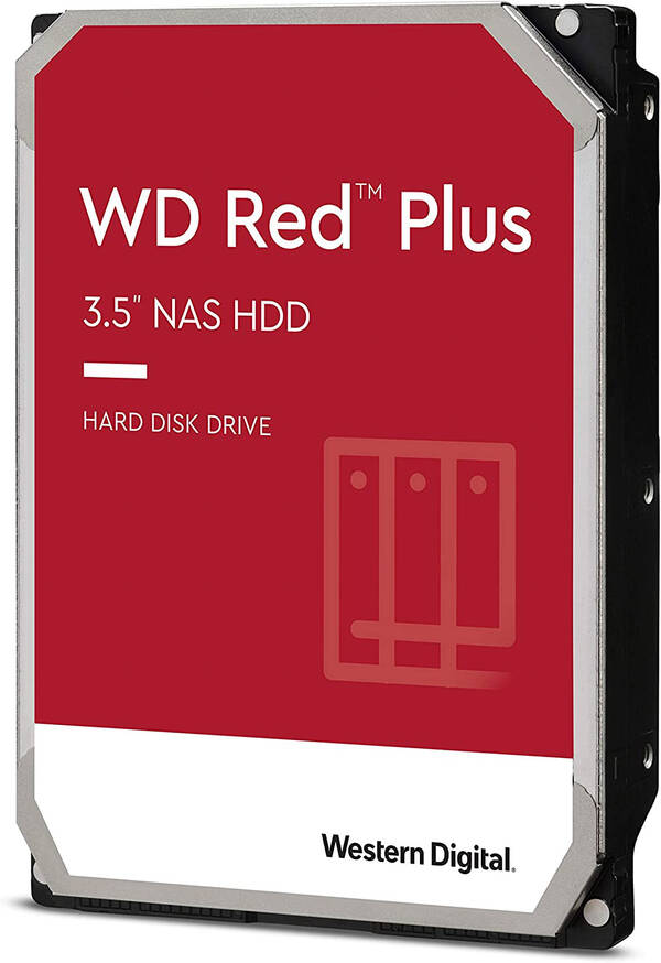 WD Red Plus/4TB/HDD/3.5&quot;/SATA/5400 RPM/Červen&#225;/3R