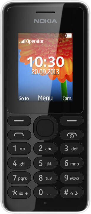 Nokia 108 White (b&#237;l&#225;)