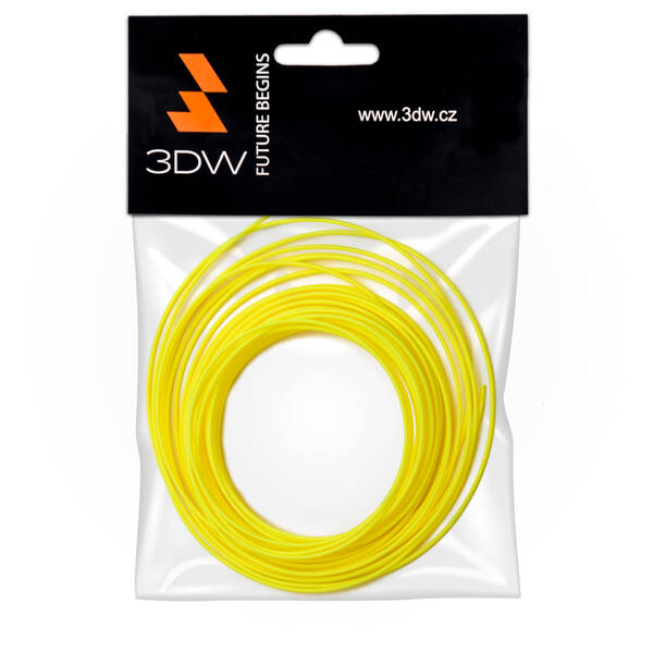 3DW - HiPS filament 1,75mm žlut&#225;, 10m, tisk 200-230&#176;C