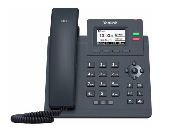 Yealink SIP-T31G SIP telefon, PoE, 2,3&quot; 132x64 nepodsv. LCD,  x SIP &#250;č., GigE