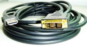 Kabel HDMI-DVI 3m,M/M st&#237;n.,zlacen&#233; kontakty 1.3
