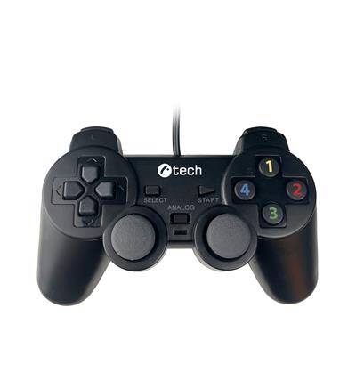 Gamepad C-TECH Callon pro PC/PS3, 2x analog, X-input, vibračn&#237;, 1,8m kabel, USB