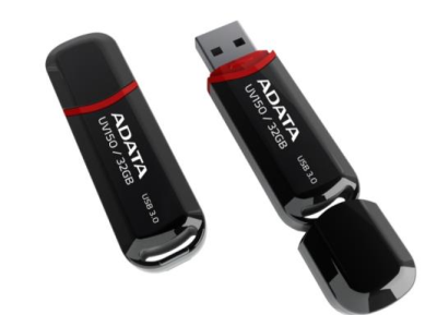 ADATA UV150/32GB/90MBps/USB 3.0/USB-A/Čern&#225;