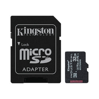 Kingston Industrial/micro SDHC/32GB/100MBps/UHS-I U3 / Class 10/+ Adapt&#233;r