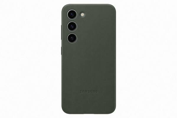 Samsung Kožen&#253; zadn&#237; kryt pro Samsung Galaxy S23 Green